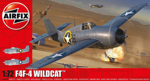 Airfix modelbouwpakket militaire voertuigen - 02070a f4f-4 wildcat plane plastic - 1:72 - modelbouw