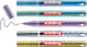 Edding 780 5 s glanslakmarkers metallic kleuren set - ronde punt - 0,8 mm - set van 5 stuks