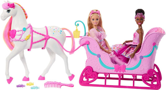 Mattel barbie in the nutcracker land van snoep - paard en accessoires