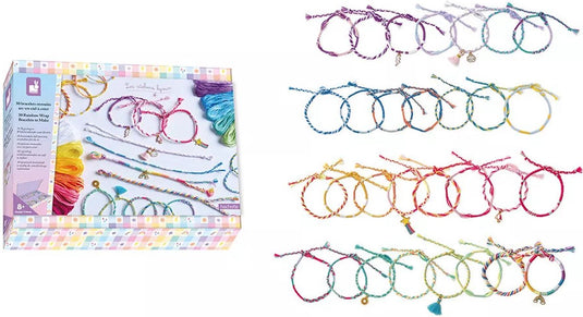 Janod - les ateliers bijoux - 30 regenboog wikkelarmbanden maken