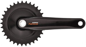 Shimano cues fc-c6000 crankstel 33t - 170 mm - vierkant - voor cityfiets trekkingfiets - zwart