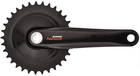 Shimano cues fc-c6000 crankstel 33t - 170 mm - vierkant - voor cityfiets trekkingfiets - zwart