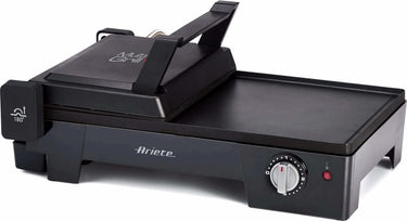 Ariete 1916 10 multigrill 3-in-1 tafelgrill met gladde en geribbelde plaat - contactgrill - barbecue - 2400 watt