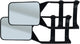 Carpoint caravanspiegels set 2 stuks - vlak glas - links en rechts - spiegel 155x110mm