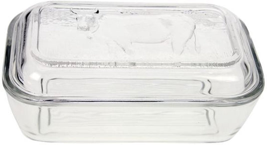 Luminarc botervloot vaca wit glas (17 x 7 cm)