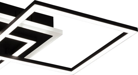 Rl live your light reality venida plafonniere - zwart - incl.1x25w led 3000lm 3000k - ip20