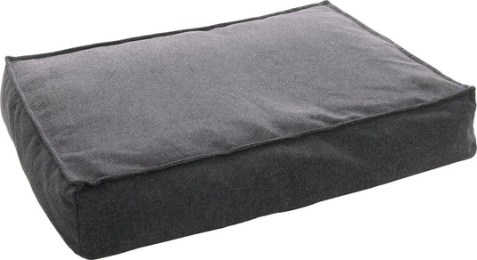 Flamingo hondenkussen – avalon rechthoekig donkergrijs – orthopedisch memory foam – 100x70x18 cm – afneembare hoes antislip bodem