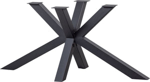 Woood tablo kruispoot - metaal - zwart - 72x159x77