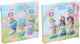 Creative kids magneet schilder set kinderen - knutselset met verf en kwast - 6 kleuren - prinses of cupcake thema - 1 willekeurige variant