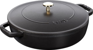 Staub hapjespan chistera - zwart - ø 24 cm 2.4 liter