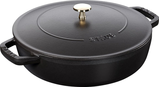 Staub hapjespan chistera - zwart - ø 24 cm 2.4 liter