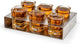 Leopold vienna - shotglaasjes met houder - set van 6 borrelglaasjes