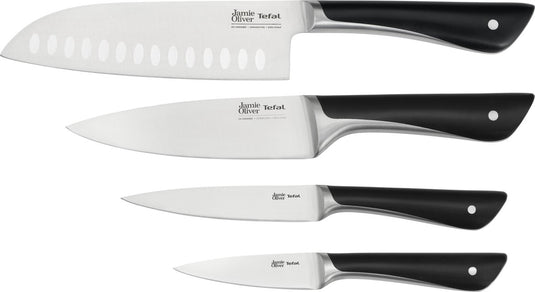 Jamie oliver by tefal messenset - 4-delig - rvs - ergonomisch - voor professioneel gebruik