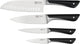 Jamie oliver by tefal messenset - 4-delig - rvs - ergonomisch - voor professioneel gebruik