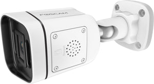 Foscam v5ep-w beveiligingscamera buiten – 5mp poe ip camera – persoons- en voertuigdetectie – nachtzicht 20m – 2-weg audio – spotlight sirene – ip66 – wit