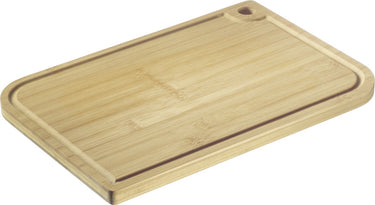 Westmark snijplank – houten snijplank met sapgroef voor het gemakkelijk snijden van voedsel – bamboe, 33 x 23cm