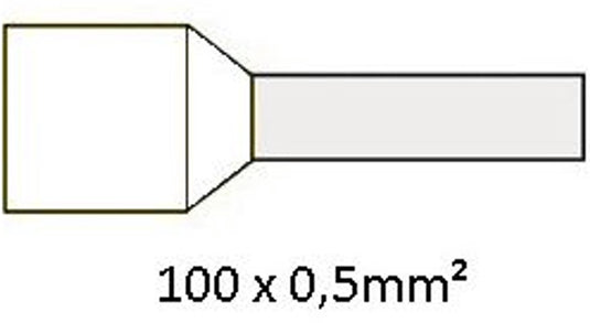 Cimco adereindhuls geïsoleerd 0,5mm2 per 100