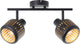 Brilliant tyas - plafondspot - e14 max 2x28w - zwart goudkleurig