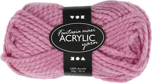 Creativ company creotime acrylgaren roze 35 m. 50 gram
