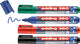 Edding 360 4 s boardmarker set - zwart blauw rood groen - 1,5-3mm - geschikt voor whiteboard en flipchart
