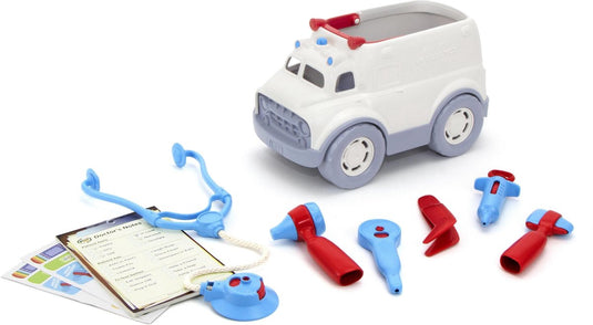 Bigjigs speelgoed ambulance dokter speelset - green toys