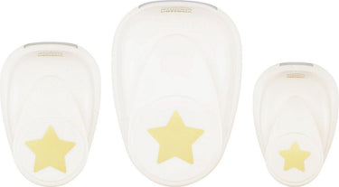 Vaessen creative pons set - figuurpons - sterren - 3 st. - 1,5 tot 3,7 cm