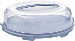 Rotho taartdoos fresh - horizon blauw- bpa vrij - handig mee te nemen door handgreep
