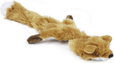Beeztees flatino vos - hondenspeelgoed - bruin - 30x13x2,5 cm