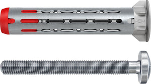 Fischer hollewandplug duohm 5×55 s ph tx - universele hollewandplug met torx bolkopschroef - 25 stuks