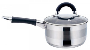 Kinghoff 1256 - steelpan met deksel - ø18 cm - rvs - 2,1 liter