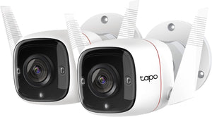 Tp-link tapo c310 beveiligingscamera buiten - 2k - sterrenlicht-nachtzicht home security wi-fi - wit - 2 pack