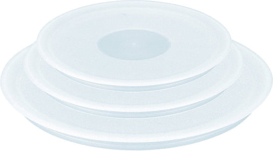 Tefal ingenio kunststof pandeksels - 3-delige set - ø 16 18 20 cm - stapelbaar - geschikt voor bewaren