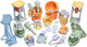 Dantoy zandspeelset pastel 45-delig gerecycled kunststof ecologisch.