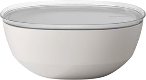 Mepal serveerschaal met deksel silueta - 5000 ml - saladeschaal - nordic white