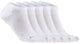 Craft active footies 5-pack unisex sportsokken - wit