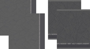 Ddddd - barrier - theedoeken en keukendoeken set - set van 4 stuks - katoen - botanische print - 60x 65 cm 50x55 cm - antraciet