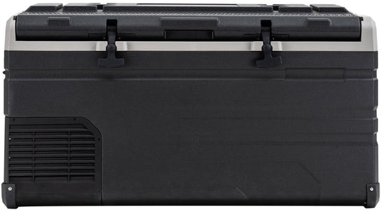 Steamy -e single zone elektrische compressor koelbox - single zone - 77 liter - 12v en 230v - voor auto en camping - zwart