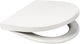 Plieger zano compact toiletbril - d-vorm wc bril - duroplast - wit - met deksel - softclose - quick release - geschikt voor geberit toilet