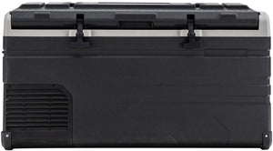 Steamy -e single zone elektrische compressor koelbox - single zone - 77 liter - 12v en 230v - voor auto en camping - zwart