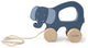 Trixie houten trekspeeltje - mrs. elephant - voor de eerste stapjes - babyspeelgoed - voor jongens meisjes - olifant