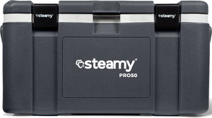 Steamy pro 50 - grote koelbox - extra goed geïsoleerd - 50 liter - grijs