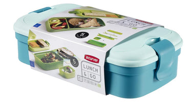 Curver - lunchdoos - lunch go - met bestek - blauw