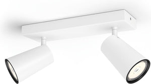Philips led philips paisley opbouwspot - 2-lichts - wit