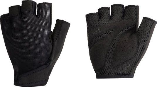 Bbb cycling coolsupport - fietshandschoenen zomer - 15 - 25 °c - medium padding - antislip handpalm - unisex wielrenhandschoenen - zwart