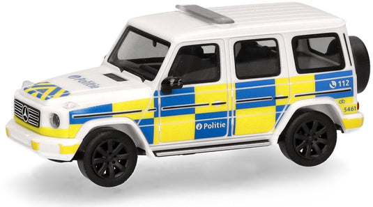 Herpa mercedes benz g (w463) politie belgië (b)
