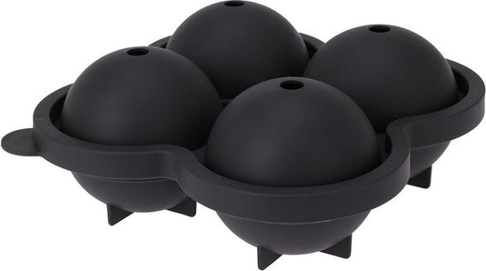 Home styling ijsbalmaker voor 4 ijsballen - siliconevorm - zwart