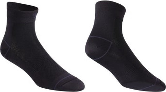 Bbb cycling fietssokken zwart - 2 paar - lengte: 10cm - duurzame wielrensokken zomer - maat 44 47 - fietssokken heren en dames - combifeet bso-06