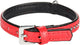 Flamingo monte carlo gevoerd - halsband honden - halsband monte carlo rood m 22-27cm 14mm - 1st - 126210 - 1st