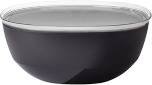 Mepal serveerschaal met deksel silueta - 5000 ml - saladeschaal - nordic black