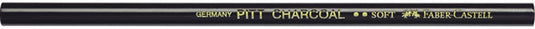 Faber-castell houtskool potlood - pitt monochrome - zacht - fc-117403
